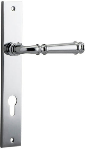 Iver Verona Door Lever Handle On Rectangular Backplate - primehardware