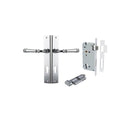 Iver Verona Door Lever Handle On Rectangular Backplate - primehardware
