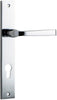 Iver Annecy Door Lever Handle On Rectangular Backplate - primehardware