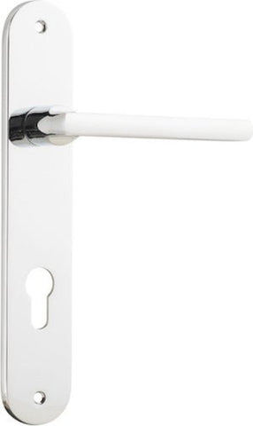 Iver Baltimore Door Lever Handle On Oval Backplate - primehardware