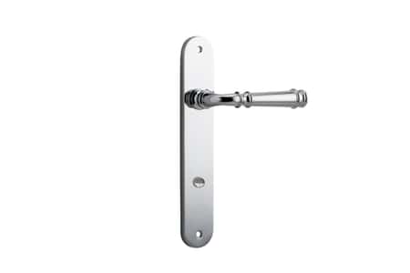 Iver Verona Door Lever Handle On Oval Backplate - primehardware