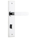 Iver Bronte Door Lever Handle On Chamfered Backplate - primehardware