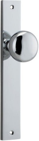 Iver Cambridge Door Knob On Rectangular Backplate - primehardware