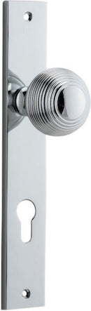 Iver Guildford Door Knob On Rectangular Backplate - primehardware