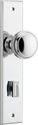Iver Paddington Door Knob On Chamfered Backplate - primehardware