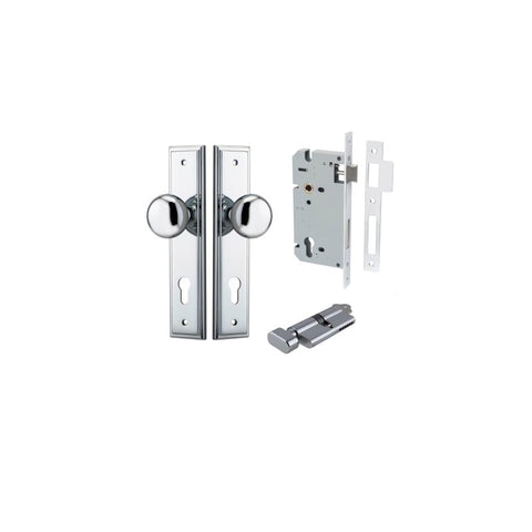 Iver Cambridge Door Knob On Stepped Backplate - primehardware