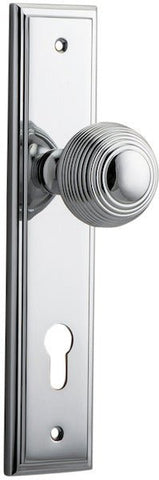 Iver Guildford Door Knob On Stepped Backplate