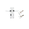 Iver Osaka Door Lever Handle On Rectangular Backplate - primehardware