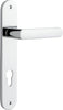 Iver Osaka Door Lever Handle On Oval Backplate - primehardware