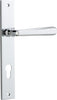 Iver Copenhagen Door Lever Handle On Rectangular Backplate - primehardware