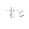 Iver Copenhagen Door Lever Handle On Rectangular Backplate - primehardware