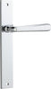Iver Copenhagen Door Lever Handle On Rectangular Backplate