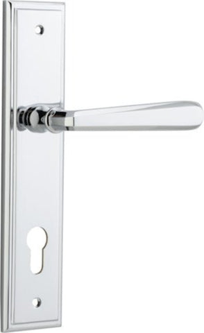 Iver Copenhagen Door Lever Handle On Stepped Backplate - primehardware