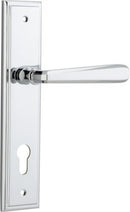 Iver Copenhagen Door Lever Handle On Stepped Backplate - primehardware