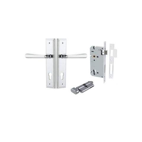 Iver Copenhagen Door Lever Handle On Stepped Backplate - primehardware