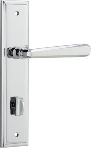 Iver Copenhagen Door Lever Handle On Stepped Backplate - primehardware