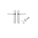 Iver Helsinki Door Lever Handle On Oval Backplate - primehardware