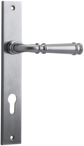 Iver Verona Door Lever Handle On Rectangular Backplate - primehardware