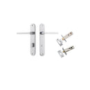 Iver Baltimore Door Lever Handle On Oval Backplate - primehardware