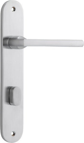 Iver Baltimore Door Lever Handle On Oval Backplate - primehardware