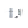 Iver Como Door Lever Handle On Rectangular Backplate - primehardware