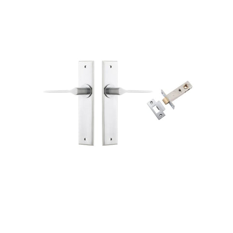 Iver Como Door Lever Handle On Chamfered Backplate - primehardware