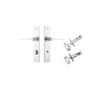 Iver Como Door Lever Handle On Chamfered Backplate - primehardware