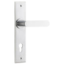 Iver Bronte Door Lever Handle On Chamfered Backplate - primehardware