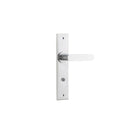Iver Bronte Door Lever Handle On Chamfered Backplate - primehardware