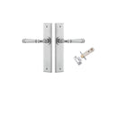 Iver Verona Door Lever Handle On Chamfered Backplate - primehardware