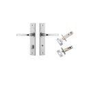 Iver Annecy Door Lever Handle On Chamfered Backplate - primehardware