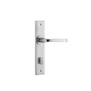Iver Annecy Door Lever Handle On Chamfered Backplate - primehardware
