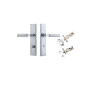 Iver Berlin Door Lever Handle On Chamfered Rectangular Backplate