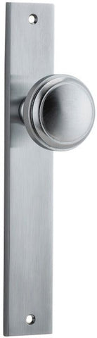 Iver Paddington Door Knob On Rectangular Backplate