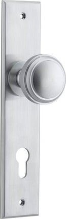 Iver Paddington Door Knob On Chamfered Backplate - primehardware