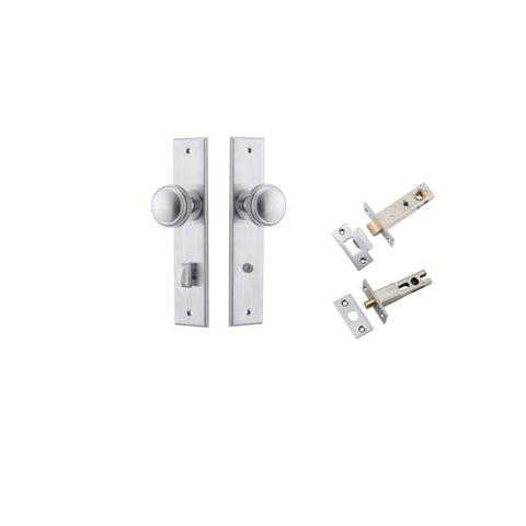 Iver Paddington Door Knob On Chamfered Backplate - primehardware