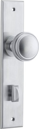 Iver Paddington Door Knob On Chamfered Backplate - primehardware
