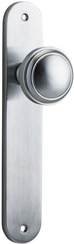 Iver Paddington Door Knob On Oval Backplate - primehardware