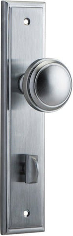 Iver Paddington Door Knob On Stepped Backplate - primehardware