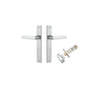 Iver Osaka Door Lever Handle On Rectangular Backplate - primehardware