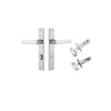Iver Osaka Door Lever Handle On Rectangular Backplate - primehardware