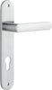 Iver Osaka Door Lever Handle On Oval Backplate - primehardware