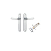 Iver Osaka Door Lever Handle On Oval Backplate