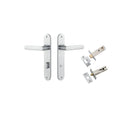 Iver Osaka Door Lever Handle On Oval Backplate - primehardware