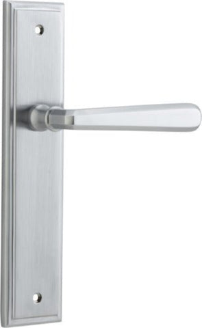 Iver Copenhagen Door Lever Handle On Stepped Backplate - primehardware