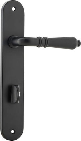 Iver Sarlat Lever Door Handle On Oval Backplate - primehardware