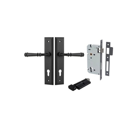 Iver Verona Door Lever Handle On Stepped Backplate - primehardware