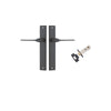 Iver Como Door Lever Handle On Rectangular Backplate - primehardware