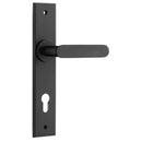 Iver Bronte Door Lever Handle On Chamfered Backplate - primehardware