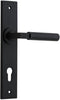 Iver Berlin Door Lever Handle On Chamfered Rectangular Backplate - primehardware
